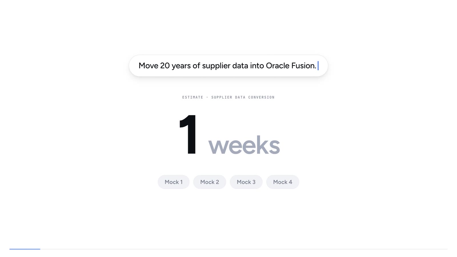 A supplier conversion from legacy ERP to Oracle Fusion